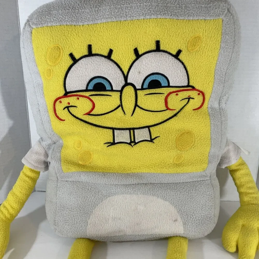 SpongeBob SquarePants Bunny Suit Cuddle Pillow Big Plush Rare Easter